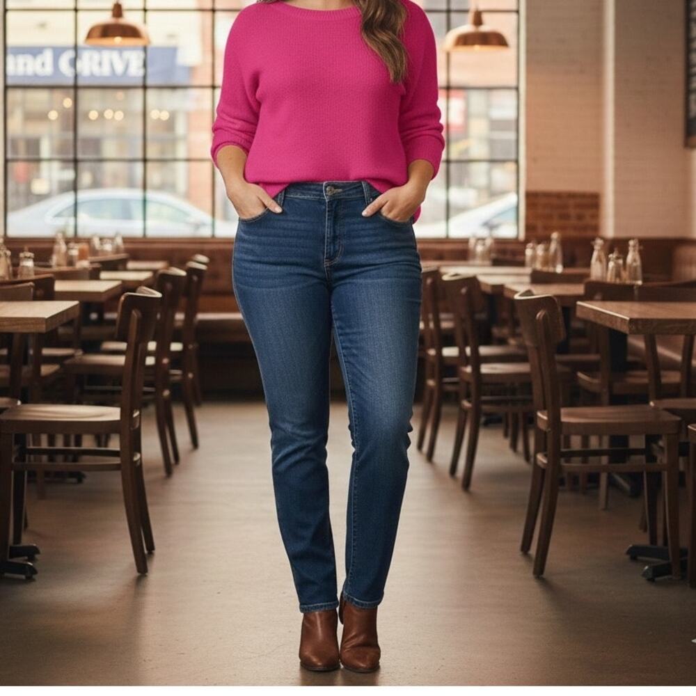 Modcloth Blue Denim Straight Jeans 2X